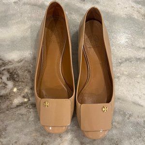 Tory Burch Patent Nude Flats - image 1